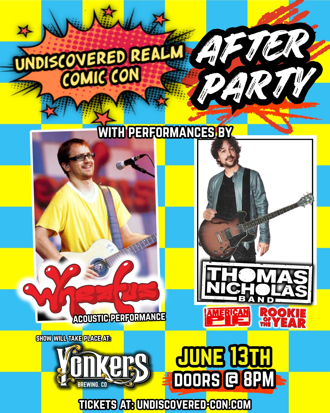 Official Afterparty With Performances By Wheatus (Acoustic) and Thomas Ian Nicholas  Taking Place at Yonkers Brewing Company 8pm June 13th cover picture