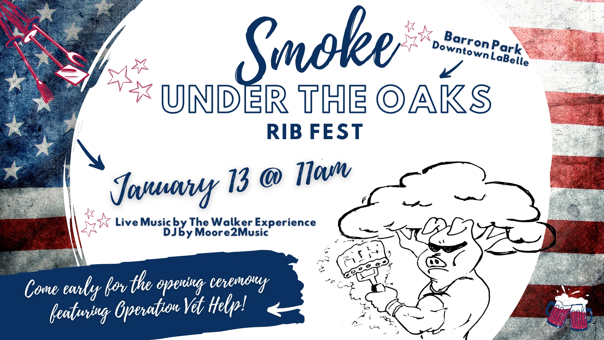 Smoke Under the Oaks Rib Fest 2024 cover image