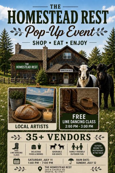 The Homestead Rest Pop Up Event