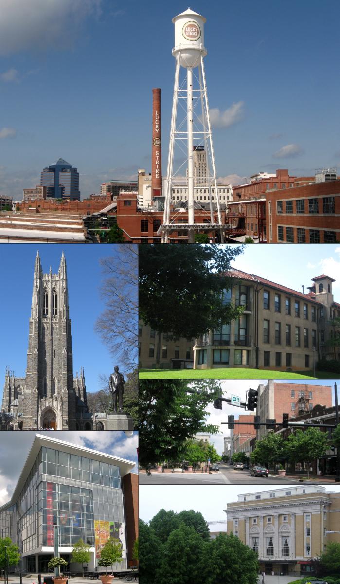 Lucky Strike Tower, Duke Chapel, Performing Arts Center