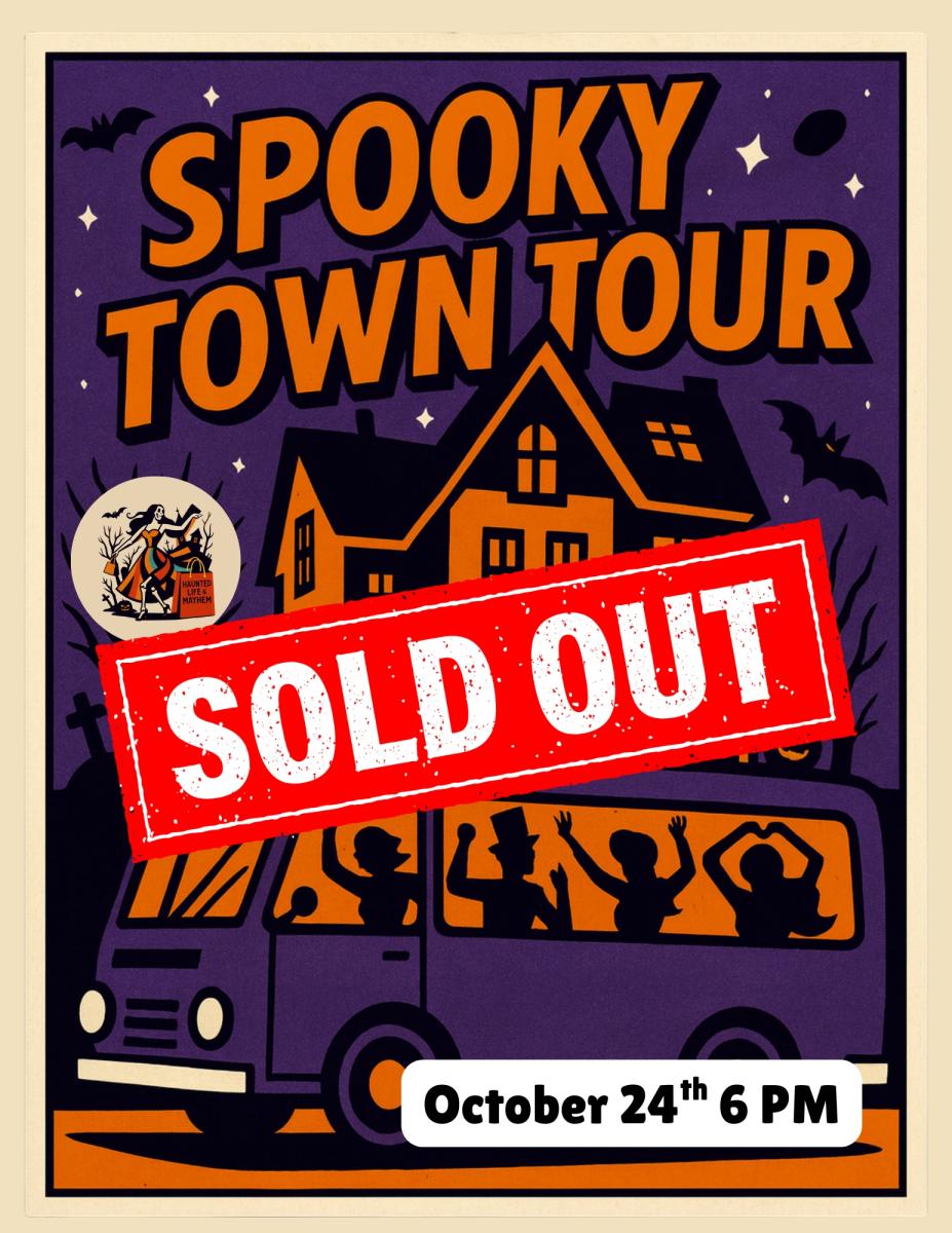 Spooky Town Tour: Party Bus Edition Oct 24th 6 PM cover picture