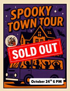 Spooky Town Tour: Party Bus Edition Oct 24th 6 PM cover picture