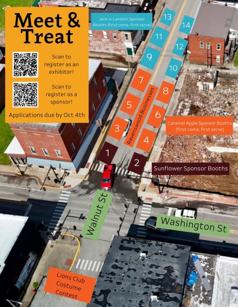 Downtown Meet & Treat: Ravenswood Businesses Walnut St Exhibitor Sign-Up Form