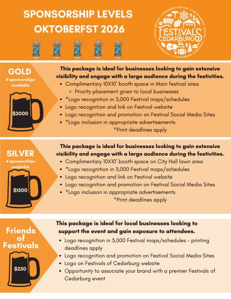 Oktoberfest 2026 Sponsorships