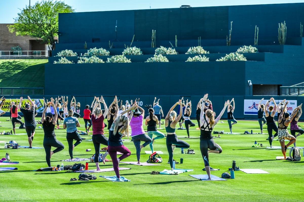 Yoga in the Outfield