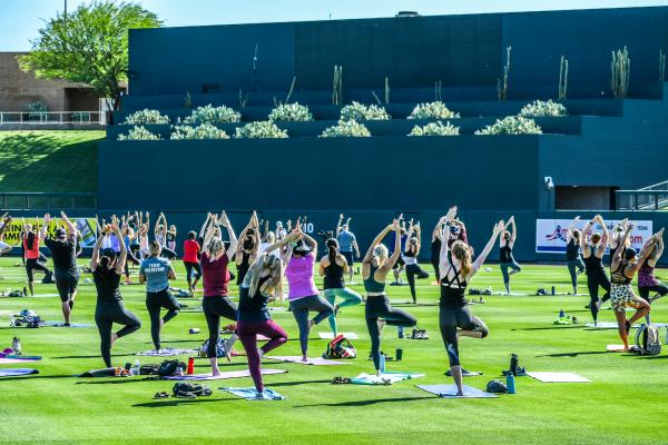 Yoga in the Outfield