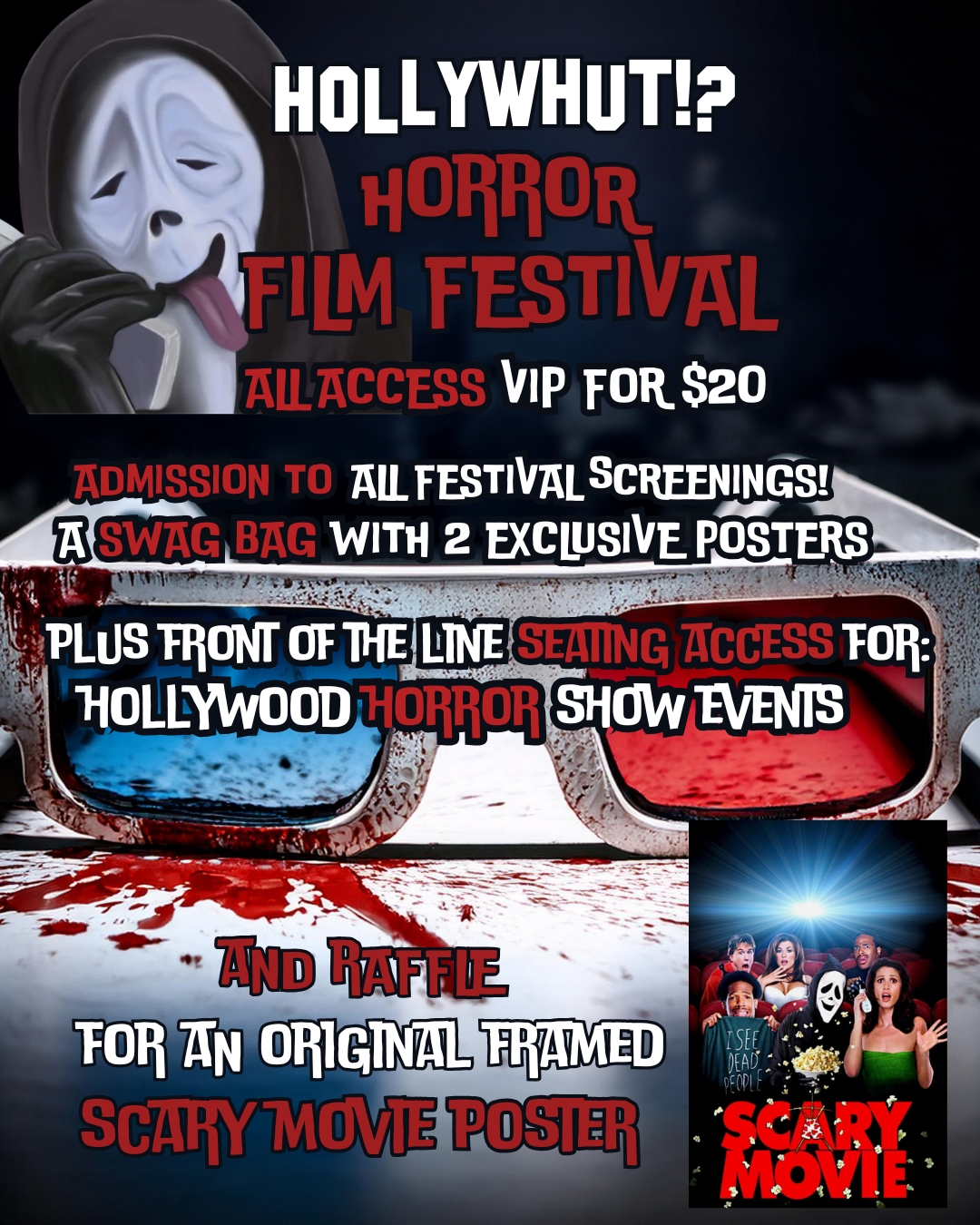VIP All Access Pass to the Hollywhut Horror Film Festival cover picture