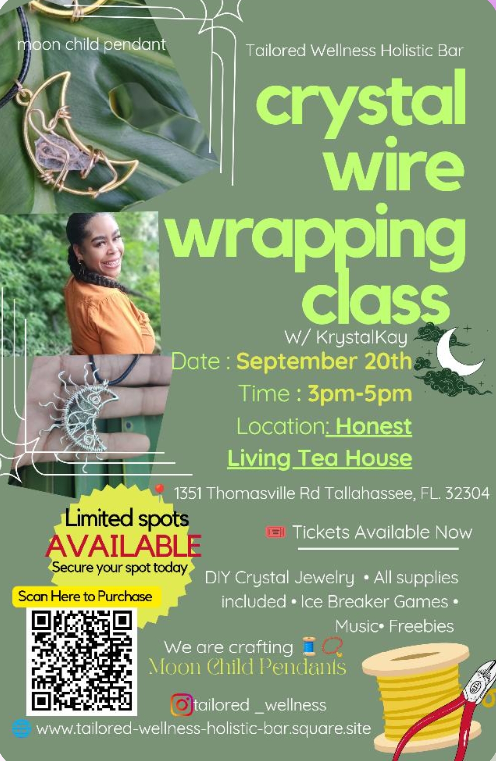 Wire wrapping classes w/ Krystal Kay cover picture