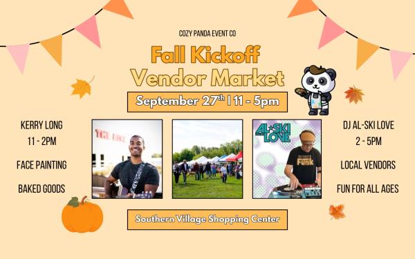 Cozy Panda Presents: Fall Kickoff Vendor Market