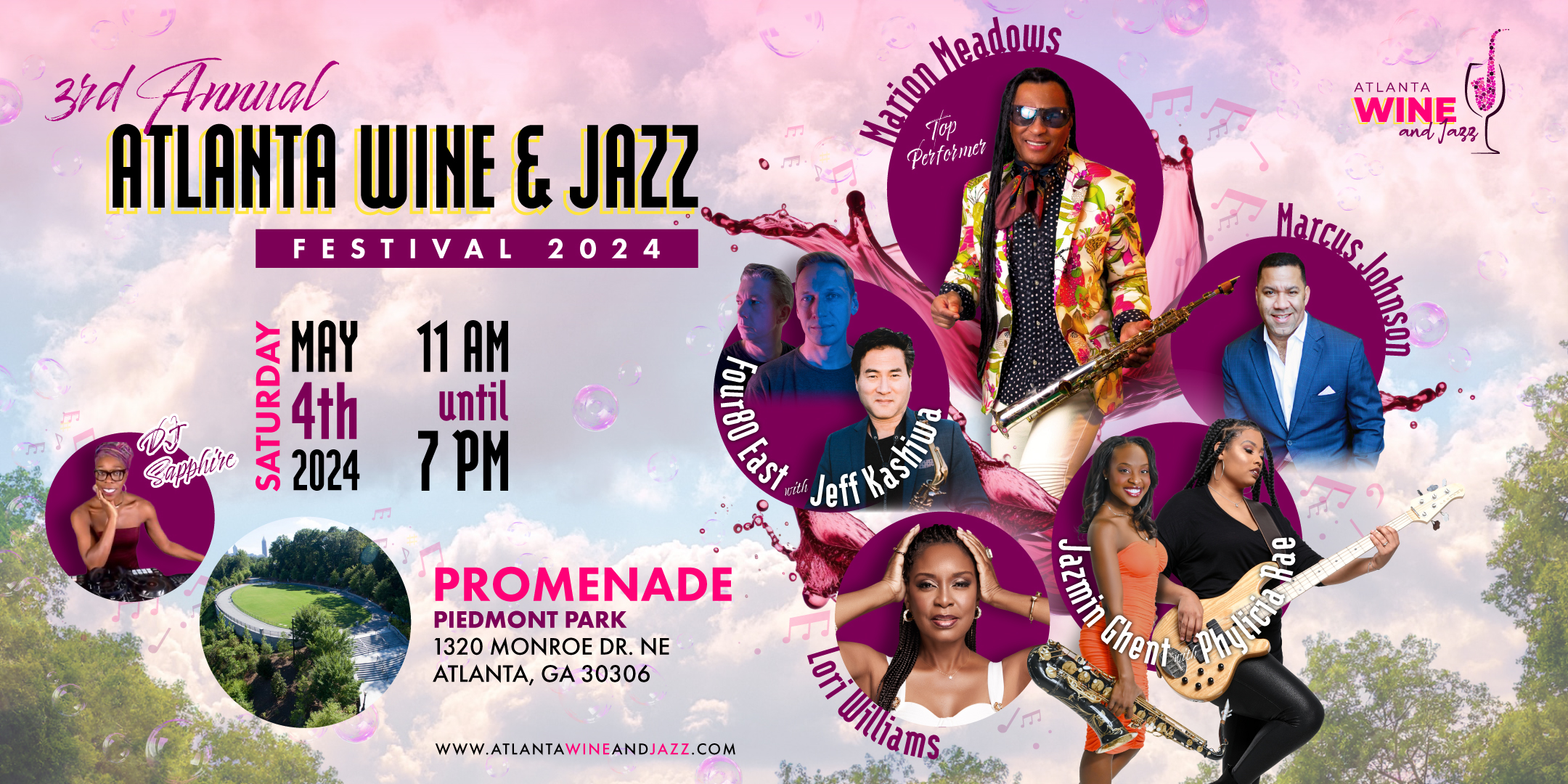 3rd annual - Atlanta Wine & Jazz Fest 2024