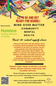 2nd Annual Back to School Drive