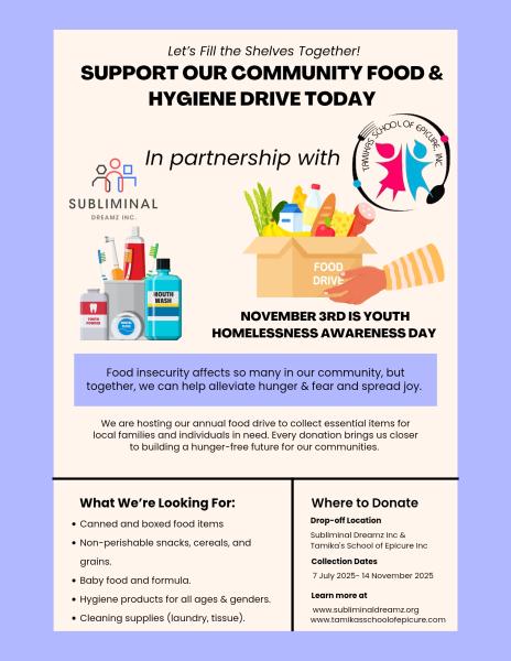 5th Annual Community Thanksgiving Drive and Luncheon