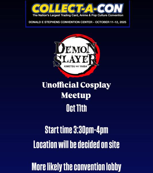Unofficial Demon Slayer Cosplay Meetup at Collect a con