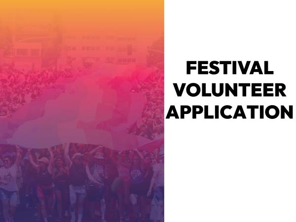 San Diego Pride Festival Volunteer Application