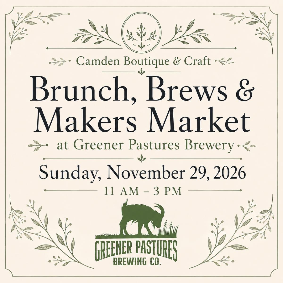 Brunch, Brews & Makers Market - Nov 29
