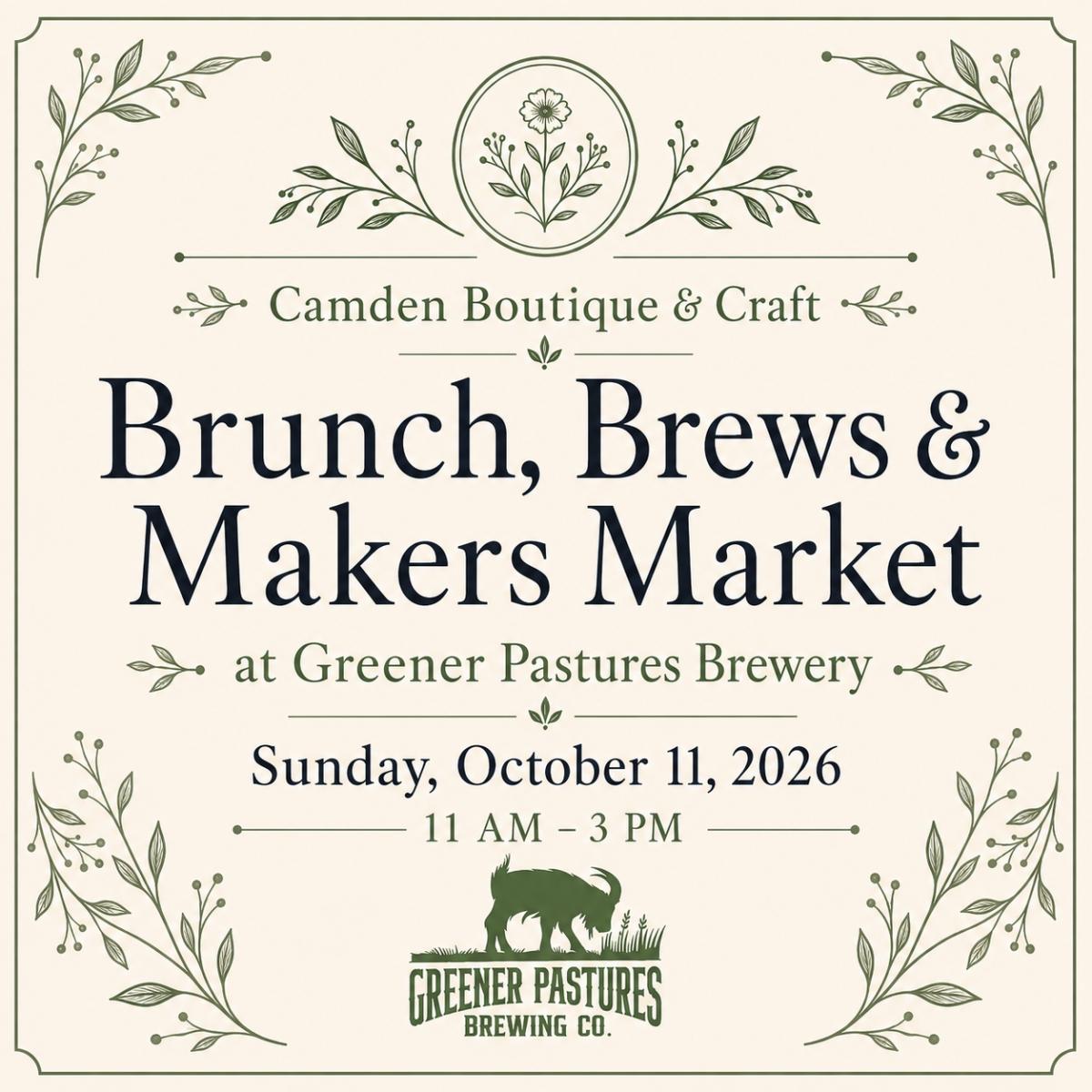 Brunch, Brews & Makers Market - Oct 11