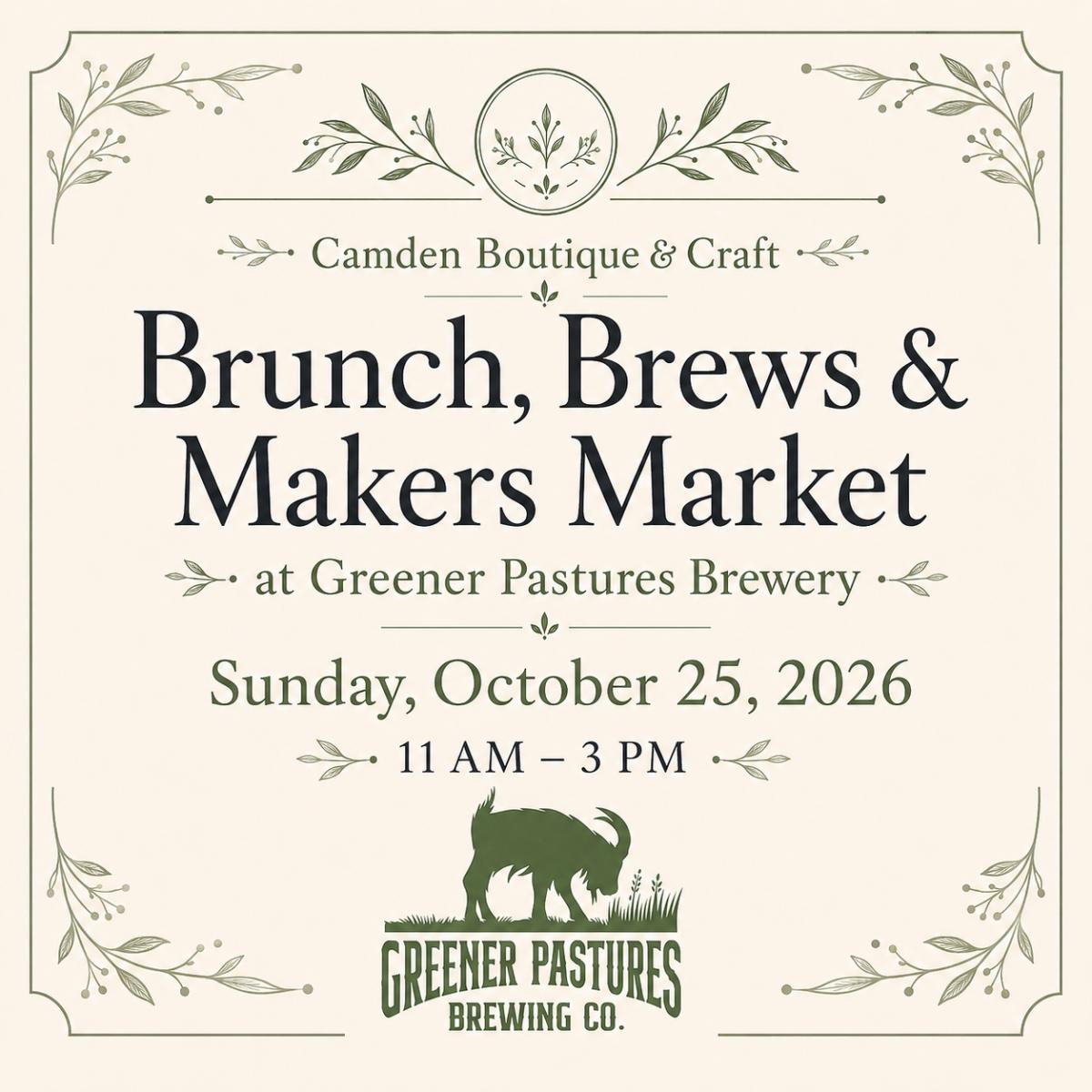 Brunch, Brews & Makers Market - Oct 25