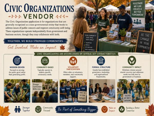 Civic Organization Vendor Application