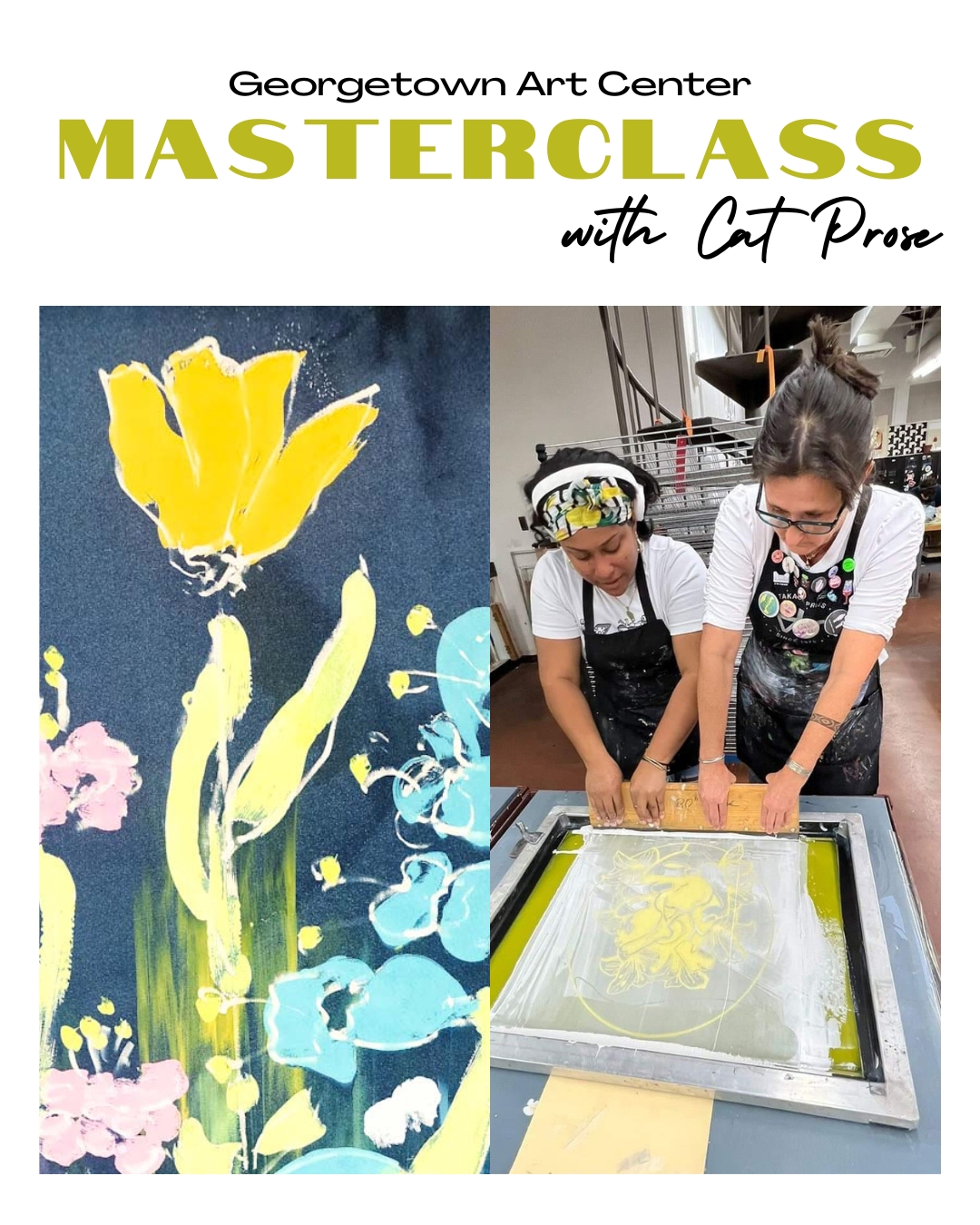 Screen Monotype Masterclass with featured GAC exhibit artist Cat Prose cover picture