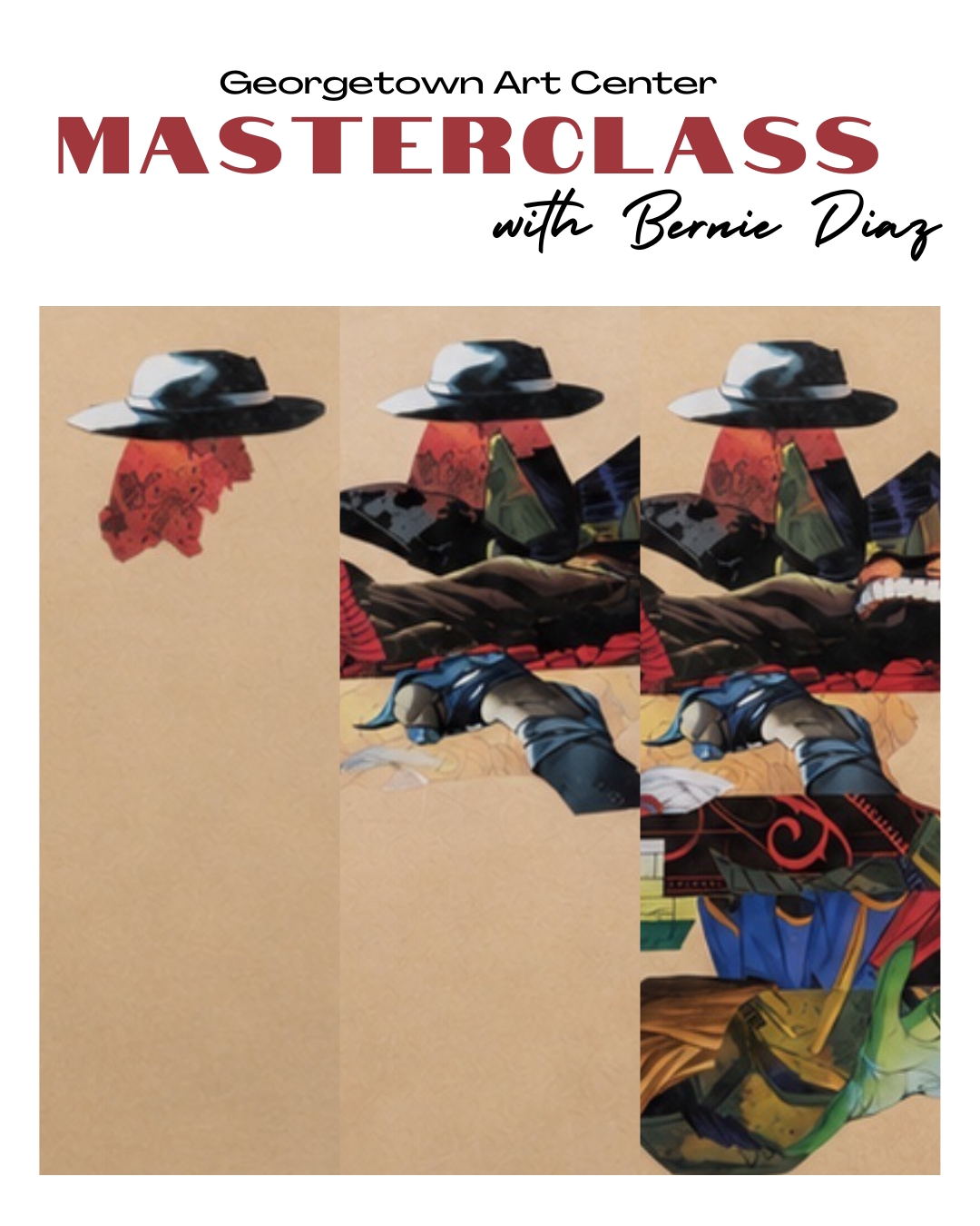 Creative Possibilities of Collage Masterclass with featured GAC exhibit artist Bernie Diaz cover picture