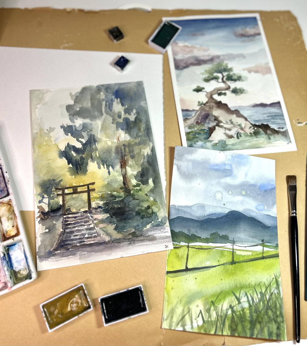 Watercolor with Joanna Karnas-Liu (April) cover picture