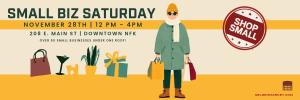 NOVEMBER 28th, 2025 - SMALL BUSINESS SATURDAY - POP-UP VENDOR PARTICIPANT APPLICATION