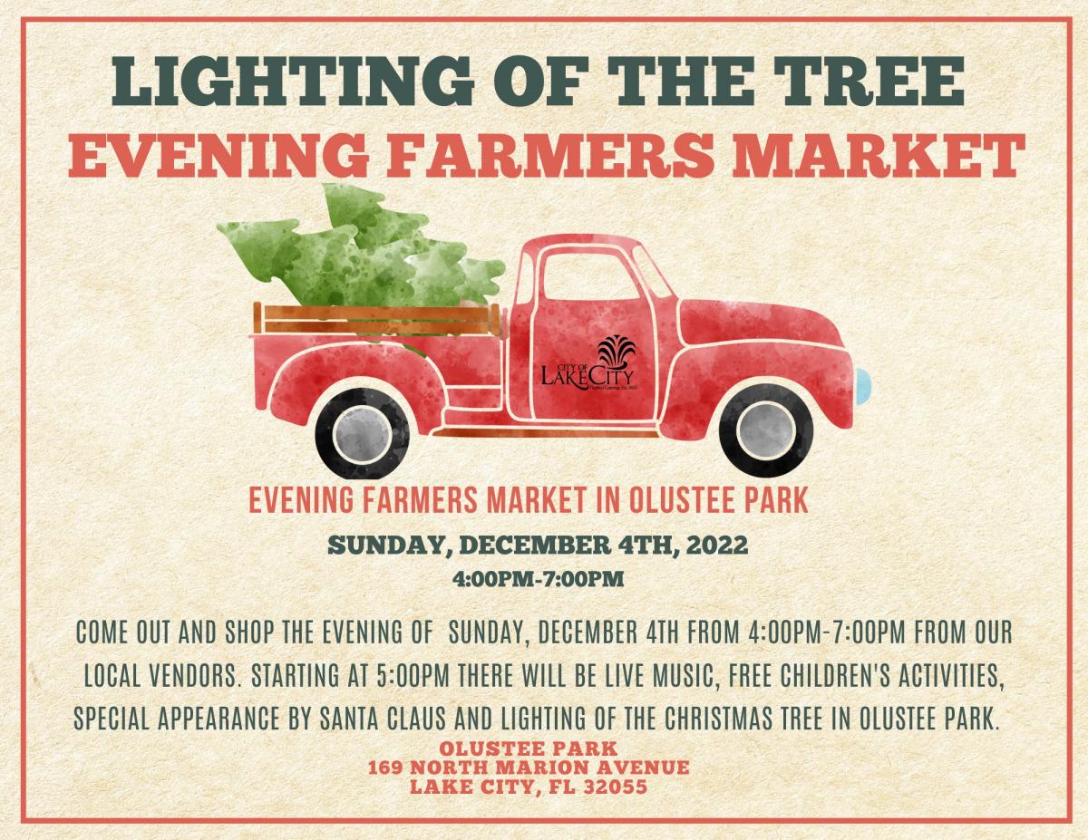 Tree Lighting Evening Market