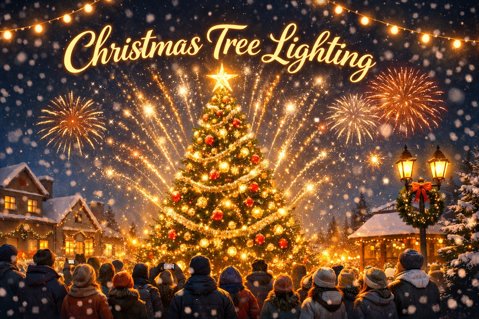Light Up The Night Christmas Tree Celebration