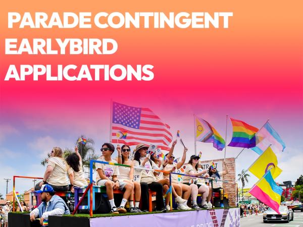 2026 Pride Parade Contingent Registration - Early Registration