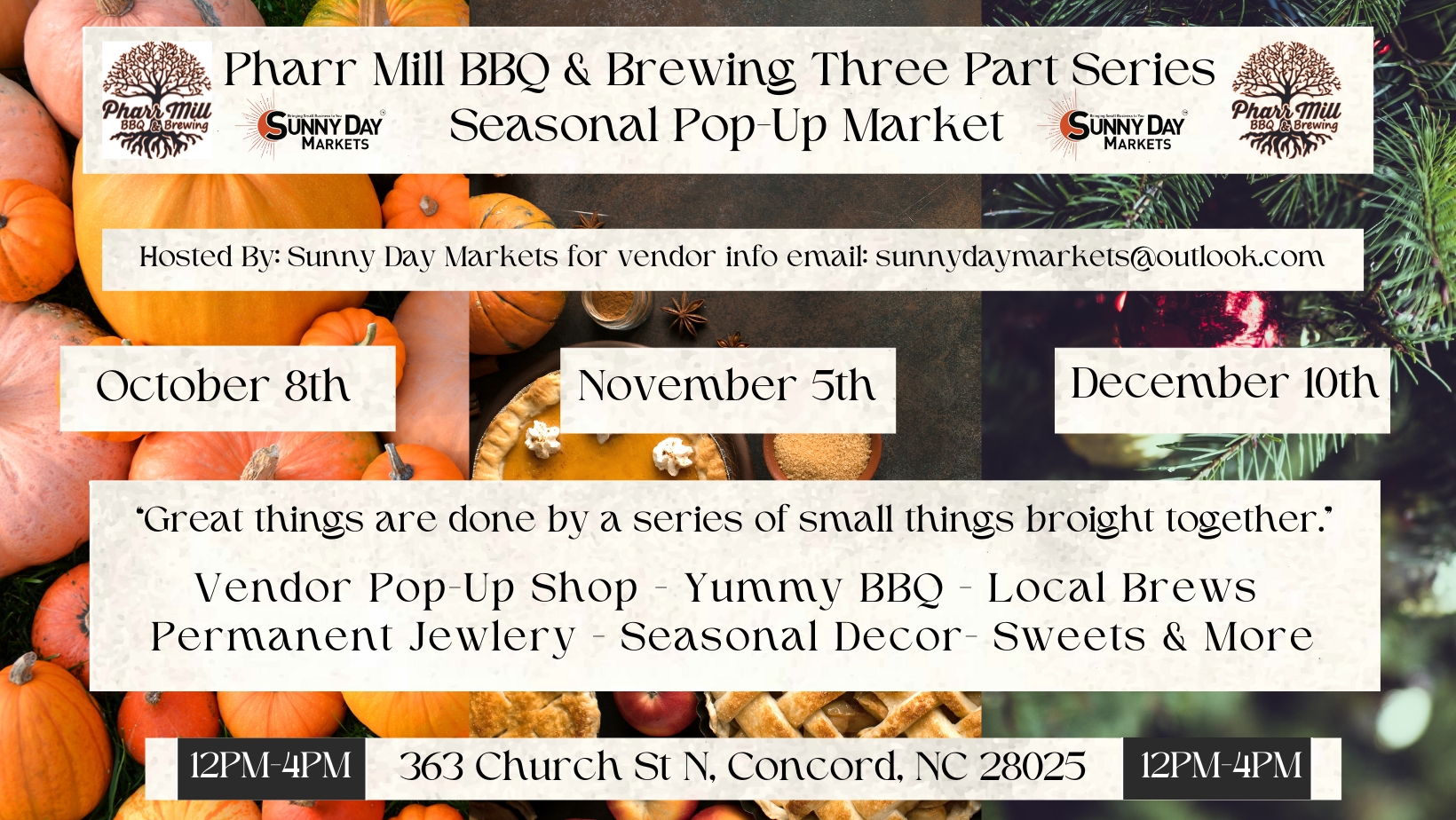 October Three Part Seasonal Pop-Up Market cover image