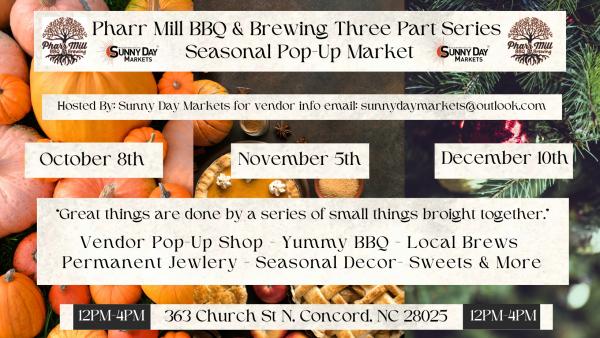 October Three Part Seasonal Pop-Up Market