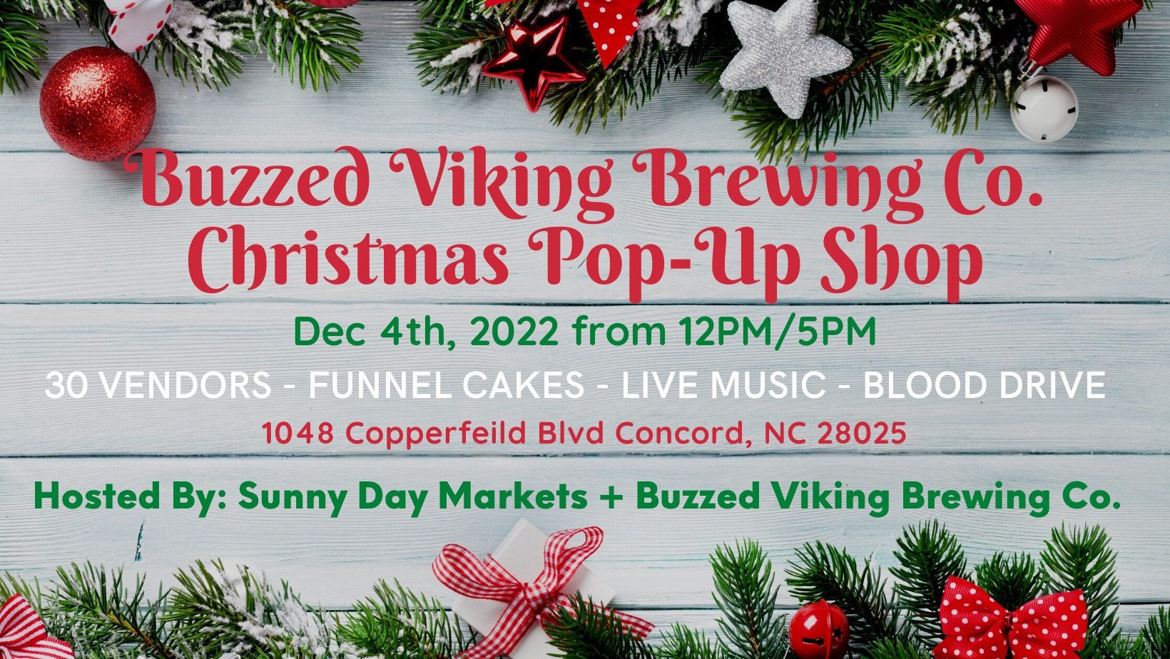 Buzzed Vikings Pop-up 12/4