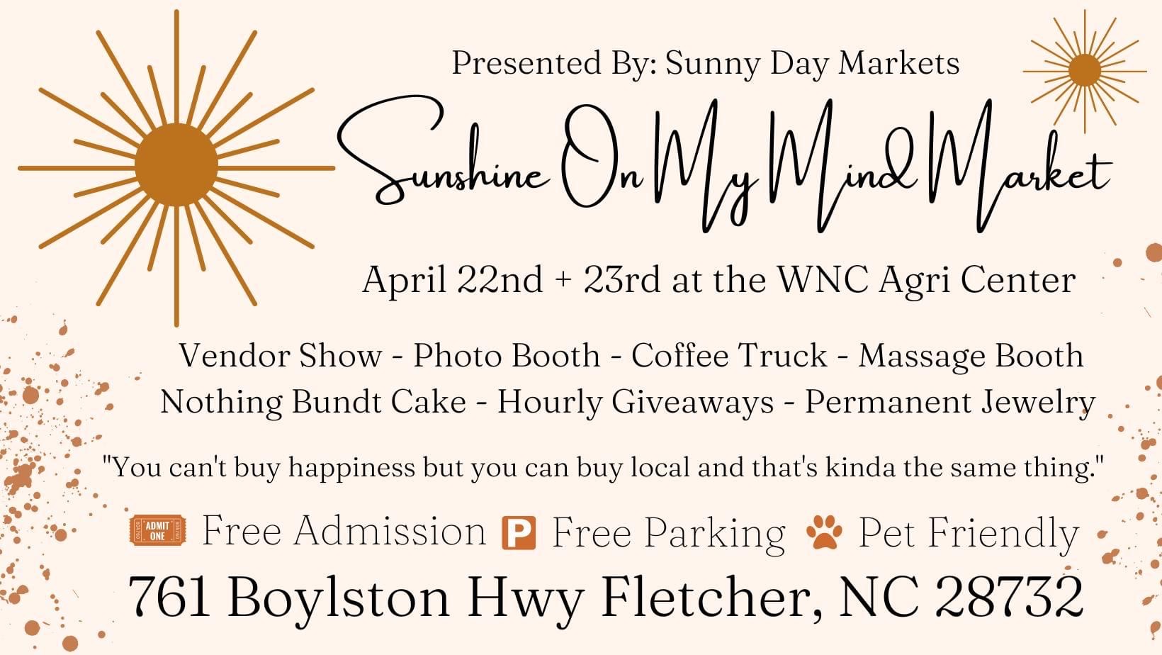 Sunny Day Markets "Sunshine On My Mind" cover image