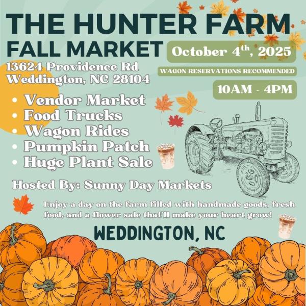 The Hunter Farm Fall Market (Oct 4th)