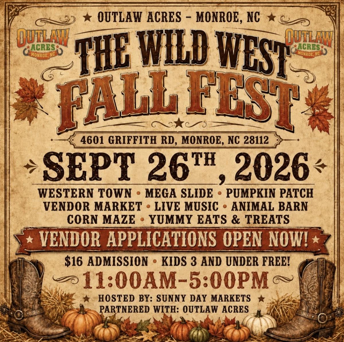 The Wild West Fall Fest at Outlaw Acres