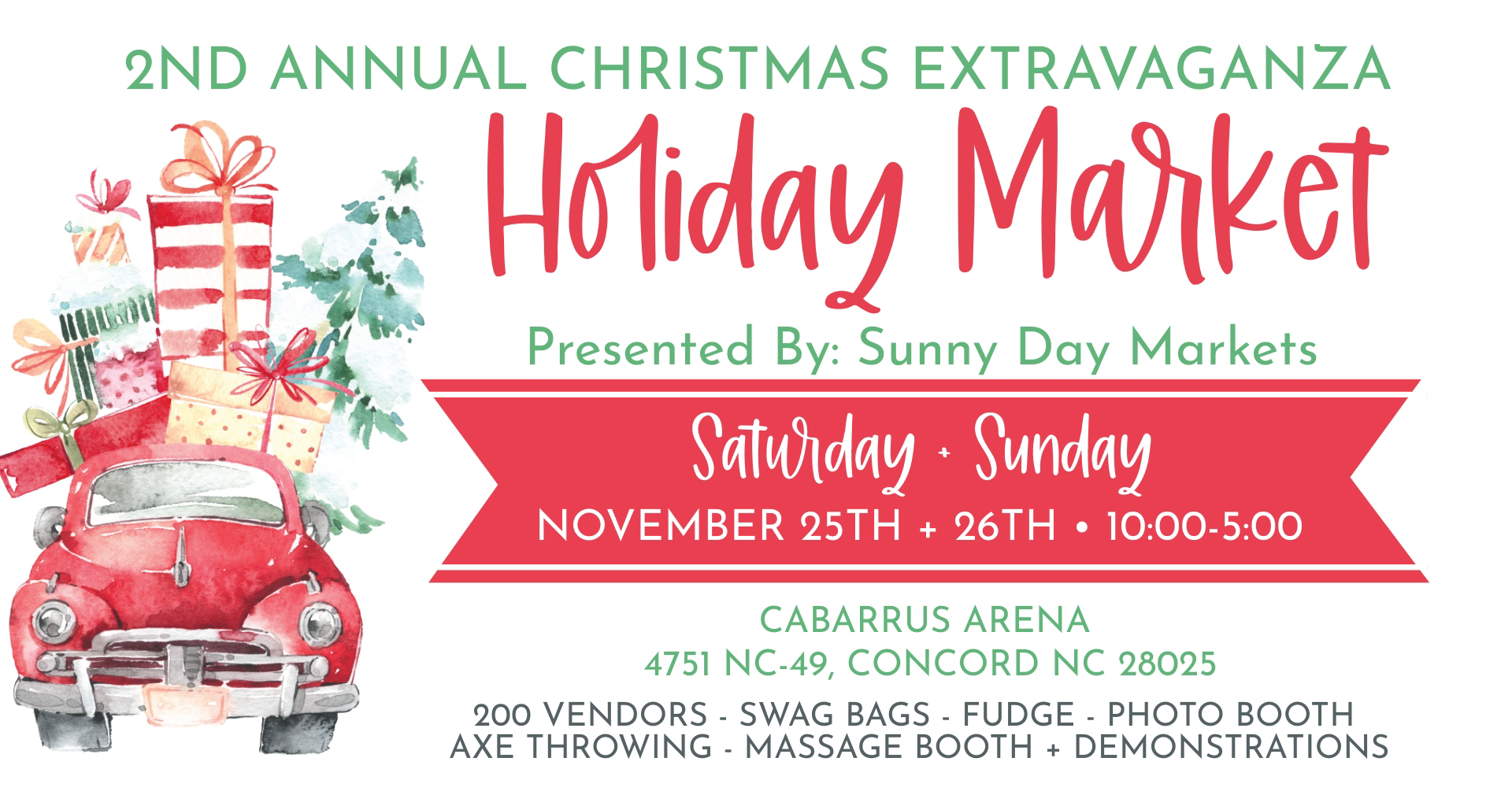 Concord  2nd Annual NC Christmas Shopping Extravaganza Holiday Market