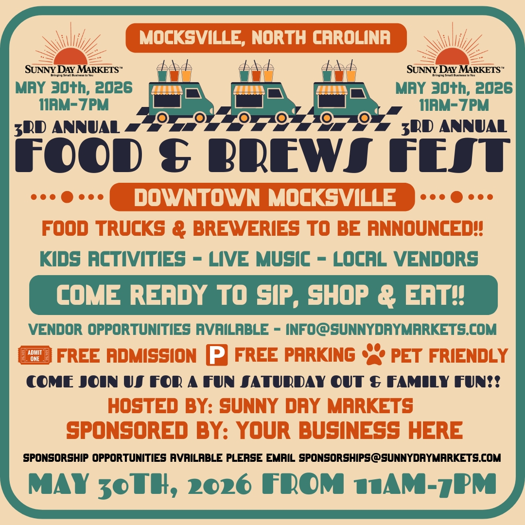 Mocksville Food & Brews Fest (May 30th)