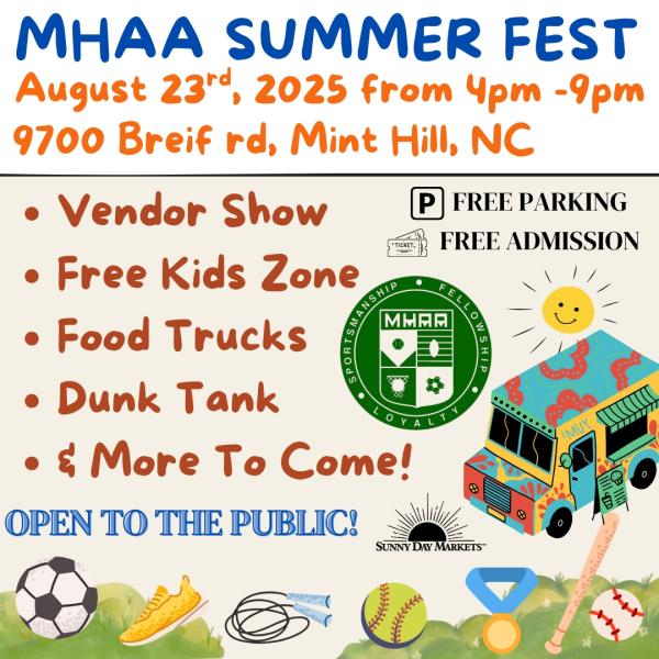 MHAA Summer Fest (Aug 23rd)