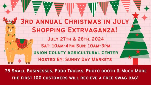3rd Annual Christmas In July Shopping Extravaganza
