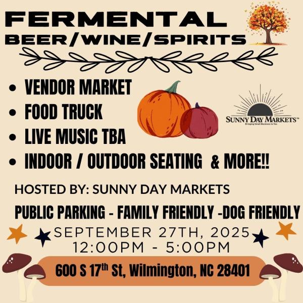 Fermental Vendor Market (Sept 27th)