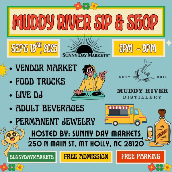 Muddy River Sip & Shop (Sept 19th)