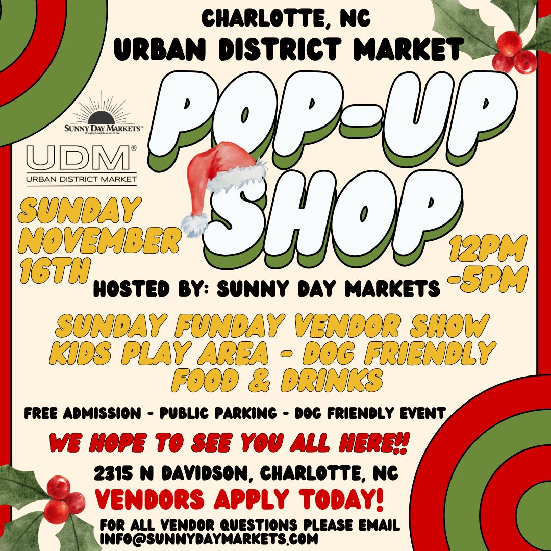 Urban District Market Pop-Up Shop (November 16th)