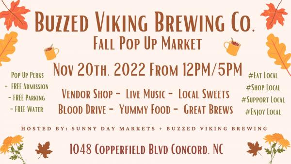 Buzzed Vikings Pop-up 11/20