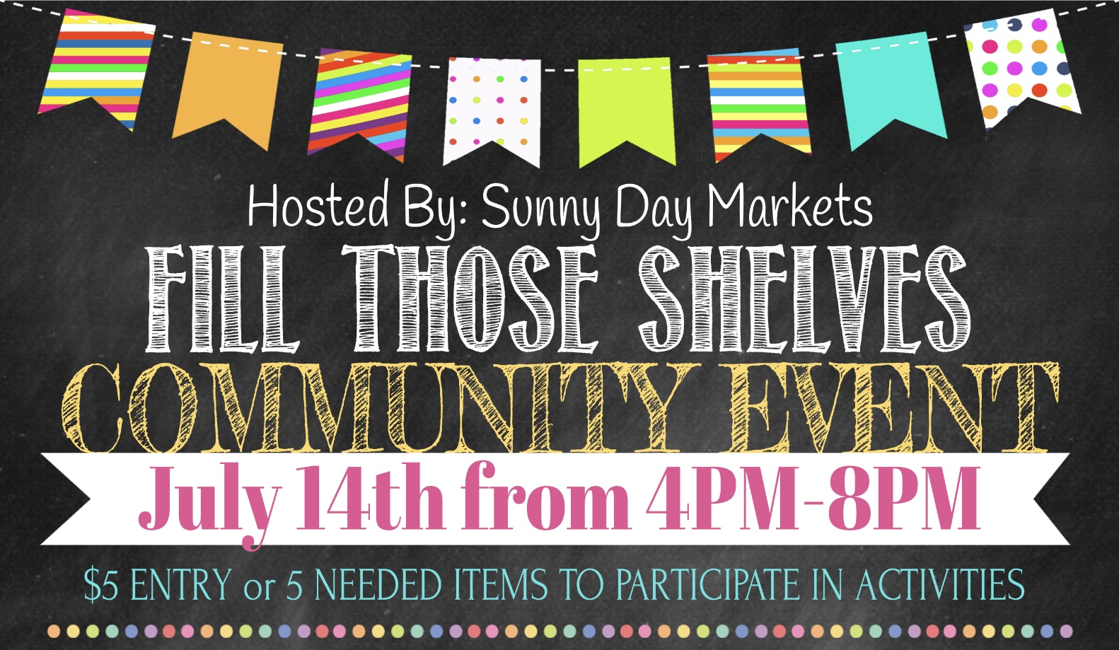 Fill Those Shelves Community Event
