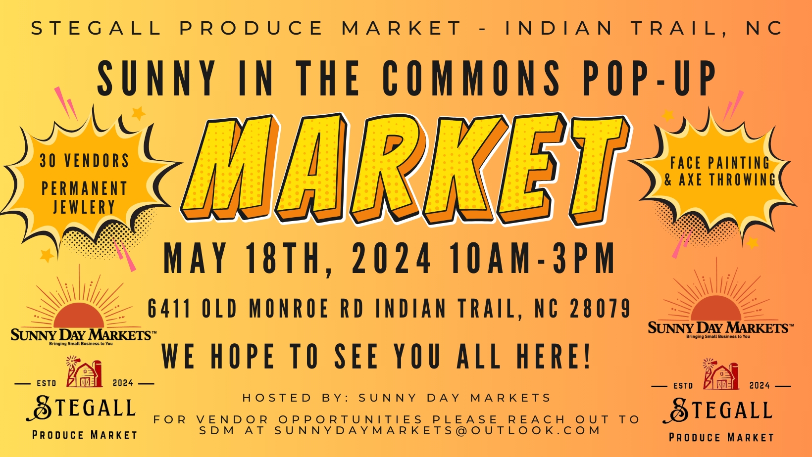 Sunny In The Commons Pop-Up Market cover image