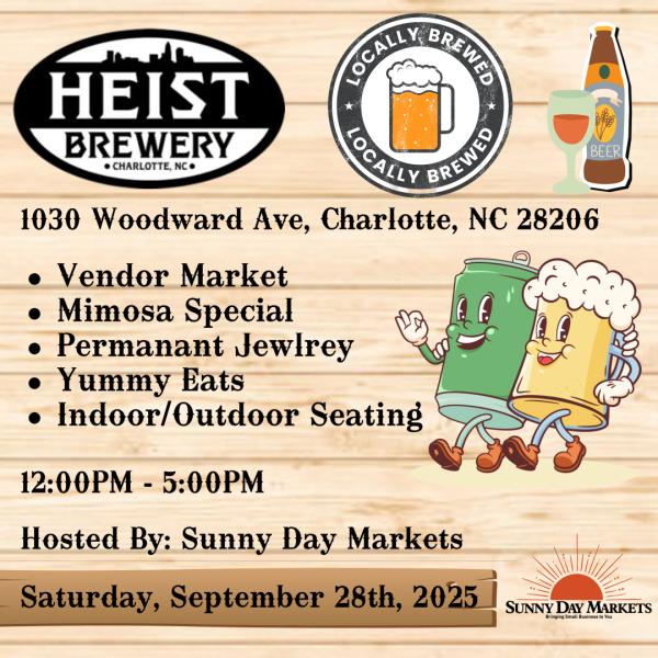 Heist Brewing Market (Sept 28th)