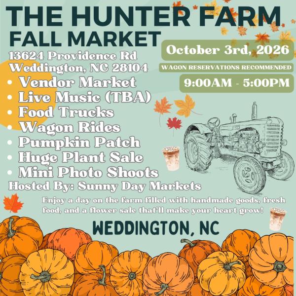 The Hunter Farm Fall Market (Oct 3rd)
