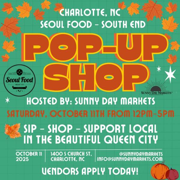Seoul Food South End Pop-Up Shop (Oct.11th)