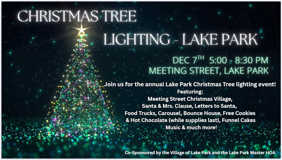 Christmas Tree Lighting - Lake Park