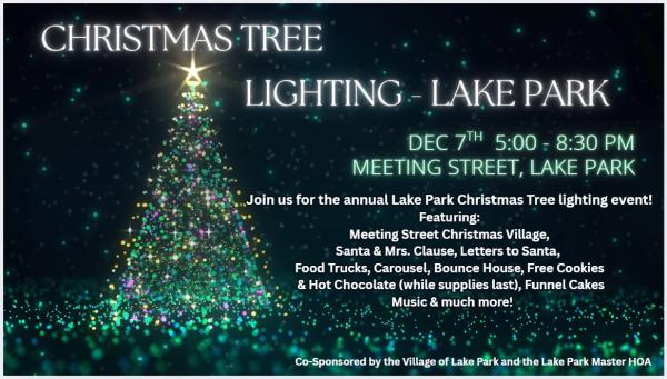 Christmas Tree Lighting - Lake Park